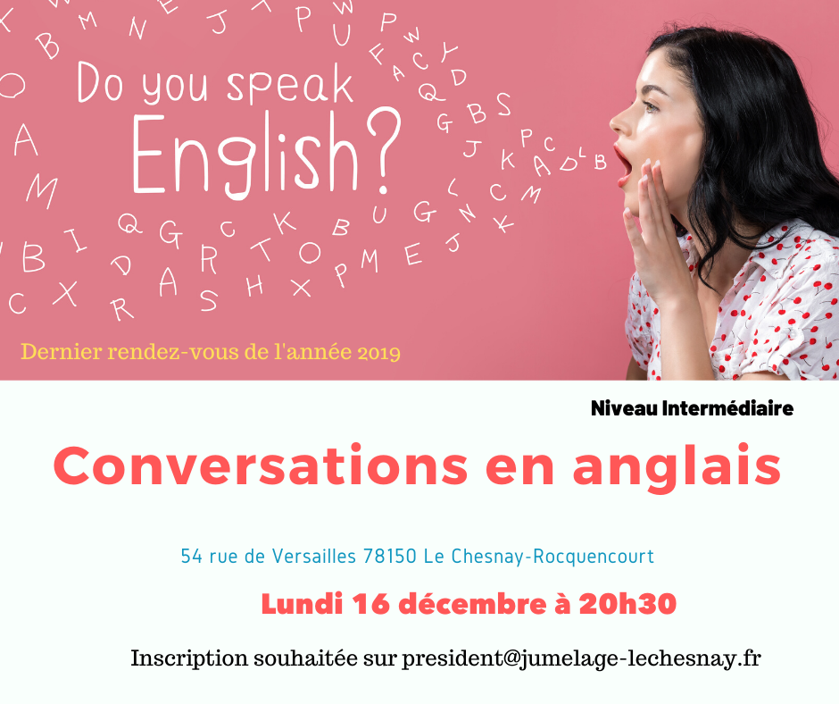 Conversations en anglais du lundi 16 décembre 2019